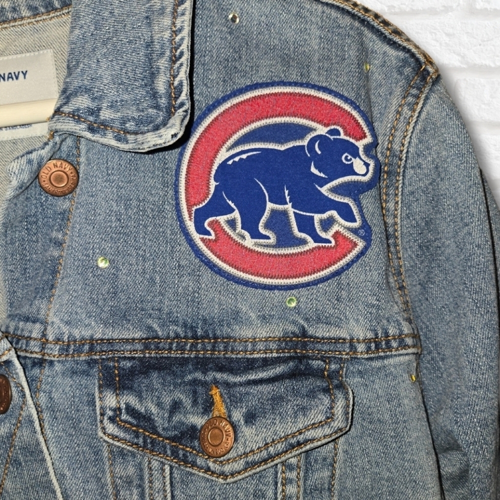 Chicago Cubs Rhinestone Crop Jacket - Picture 5 of 9